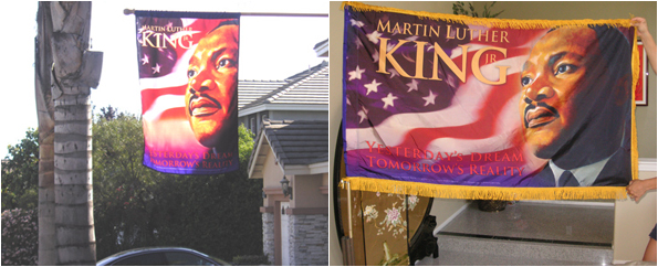 Flag honoring Dr. Martin Luther King