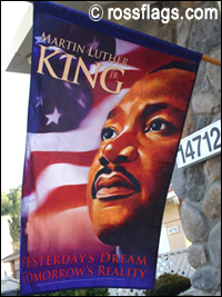 Flag honoring Dr. Martin Luther King